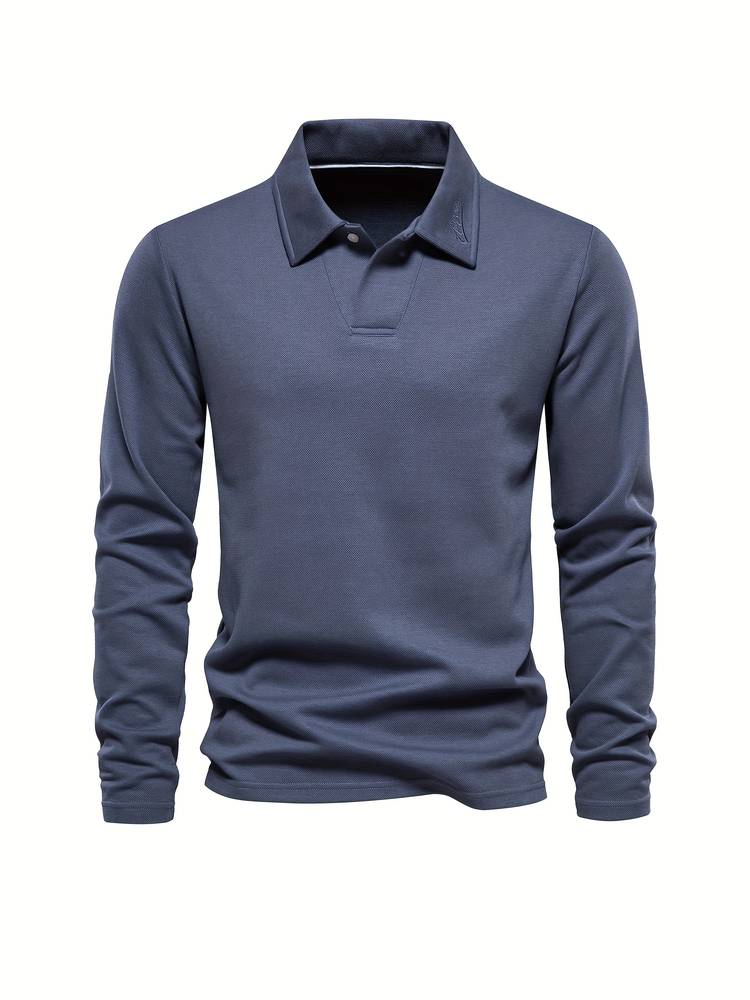 Langärmeliges Poloshirt mit Kragen