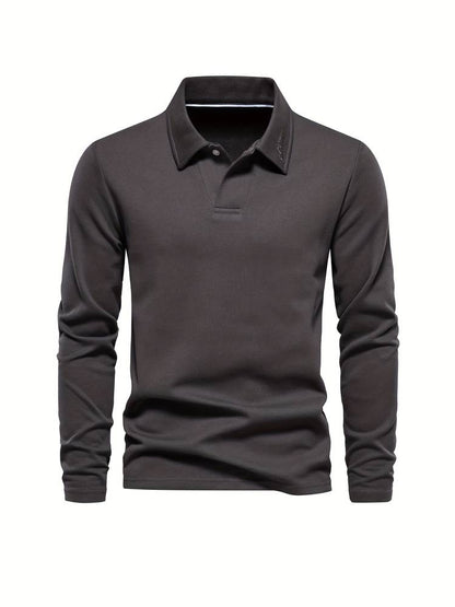 Langärmeliges Poloshirt mit Kragen