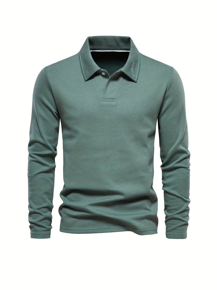 Langärmeliges Poloshirt mit Kragen