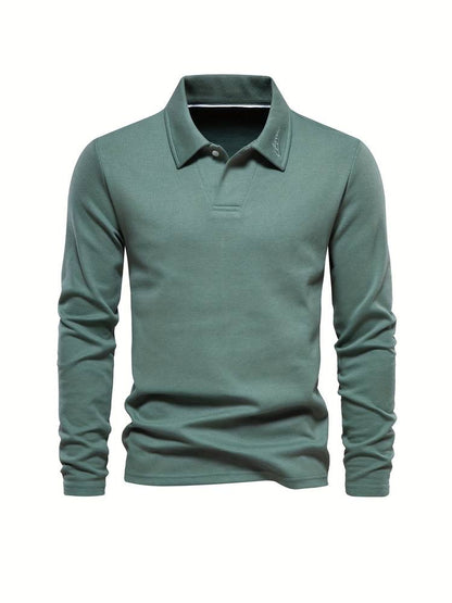 Langärmeliges Poloshirt mit Kragen