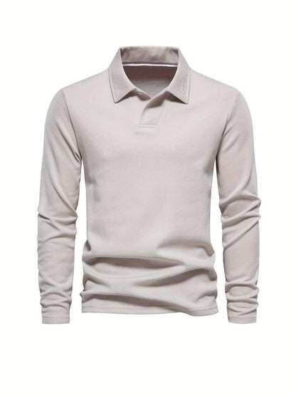 Langärmeliges Poloshirt mit Kragen