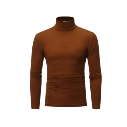 Herren Langarmshirt mit hohem Kragen